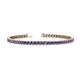 1 - Leslie 2.90 mm Round Iolite Eternity Tennis Bracelet 