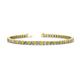1 - Leslie 2.90 mm Yellow Sapphire and Diamond Eternity Tennis Bracelet 