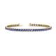 1 - Leslie 3.40 mm Tanzanite Eternity Tennis Bracelet 