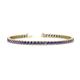 1 - Leslie 3.40 mm Iolite Eternity Tennis Bracelet 