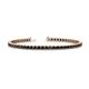 1 - Leslie 3.40 mm Black Diamond Eternity Tennis Bracelet 