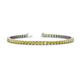 1 - Leslie 3.40 mm Yellow Sapphire Eternity Tennis Bracelet 