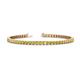1 - Leslie 3.40 mm Yellow Sapphire Eternity Tennis Bracelet 