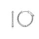 1 - Carisa 0.64 ctw (1.70 mm) Inside Outside Round Natural Diamond Eternity Hoop Earrings 