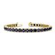 1 - Leslie 4.00 mm Blue Sapphire Eternity Tennis Bracelet 