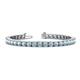 1 - Leslie 4 mm Aquamarine Eternity Tennis Bracelet 