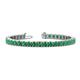 1 - Leslie 4.00 mm Emerald Eternity Tennis Bracelet 