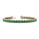 1 - Leslie 4.00 mm Emerald Eternity Tennis Bracelet 