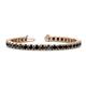 1 - Leslie 4.00 mm Black Diamond Eternity Tennis Bracelet 