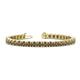 1 - Leslie 4.00 mm Smoky Quartz Eternity Tennis Bracelet 