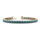 1 - Leslie 4.00 mm London Blue Topaz Eternity Tennis Bracelet 