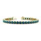 1 - Leslie 4.00 mm Blue Diamond Eternity Tennis Bracelet 