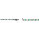 2 - Izarra 2.00 mm Emerald and Diamond Eternity Tennis Bracelet 