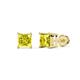 1 - Zoey Yellow Diamond (5.5mm) Solitaire Stud Earrings 