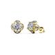 1 - Cynzia Diamond Tulip Stud Earrings 