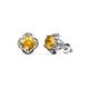 1 - Cynzia Citrine and Diamond Tulip Stud Earrings 