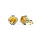1 - Cynzia Citrine and Diamond Tulip Stud Earrings 