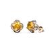 1 - Cynzia Citrine and Diamond Tulip Stud Earrings 