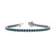 1 - Izarra 2.90 mm Blue Diamond Eternity Tennis Bracelet 