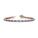 1 - Izarra 2.90 mm Tanzanite and Diamond Eternity Tennis Bracelet 