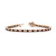 1 - Izarra 2.90 mm Red Garnet and Diamond Eternity Tennis Bracelet 