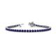 1 - Izarra 3.10 mm Blue Sapphire Eternity Tennis Bracelet 