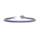 1 - Izarra 3.10 mm Tanzanite Eternity Tennis Bracelet 