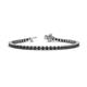1 - Izarra 3.10 mm Black Diamond Eternity Tennis Bracelet 