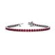 1 - Izarra 3.10 mm Ruby Eternity Tennis Bracelet 