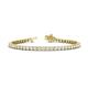 1 - Izarra 3.10 mm White Sapphire Eternity Tennis Bracelet 