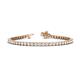 1 - Izarra 3.10 mm White Sapphire Eternity Tennis Bracelet 