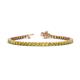 1 - Izarra 3.10 mm Yellow Diamond Eternity Tennis Bracelet 