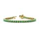 1 - Izarra 3.70 mm Emerald Eternity Tennis Bracelet 
