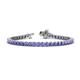 1 - Izarra 3.70 mm Tanzanite Eternity Tennis Bracelet 