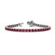 1 - Izarra 3.70 mm Ruby Eternity Tennis Bracelet 