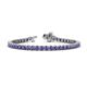 1 - Izarra 3.90 mm Iolite Eternity Tennis Bracelet 