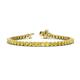 1 - Izarra 3.90 mm Yellow Sapphire Eternity Tennis Bracelet 
