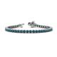 1 - Izarra 3.90 mm Blue Diamond Eternity Tennis Bracelet 