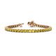 1 - Izarra 3.90 mm Yellow Diamond Eternity Tennis Bracelet 