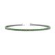 1 - Cliona 2.00 mm Green Garnet Eternity Tennis Bracelet 