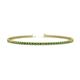 1 - Cliona 2.00 mm Green Garnet Eternity Tennis Bracelet 