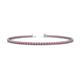 1 - Cliona 2.00 mm Rhodolite Garnet Eternity Tennis Bracelet 