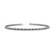1 - Cliona 2.00 mm Green Garnet and Diamond Eternity Tennis Bracelet 