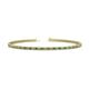 1 - Cliona 2.00 mm Green Garnet and Diamond Eternity Tennis Bracelet 