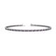 1 - Cliona 2.00 mm Amethyst and Diamond Eternity Tennis Bracelet 