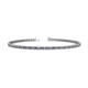 1 - Cliona 2.00 mm Iolite and Diamond Eternity Tennis Bracelet 