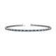1 - Cliona 2.00 mm London Blue Topaz and Diamond Eternity Tennis Bracelet 