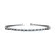 1 - Cliona 2.00 mm Blue and White Diamond Eternity Tennis Bracelet 