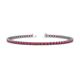 1 - Cliona 2.40 mm Ruby Eternity Tennis Bracelet 