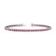 1 - Cliona 2.40 mm Pink Tourmaline Eternity Tennis Bracelet 